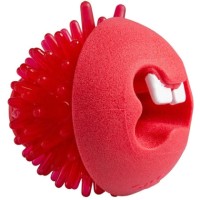 Rogz Toyz Fred Traktatiebal Ödül Hazneli Köpek Oyun Topu Oyuncağı 6,4cm (Kırmızı)