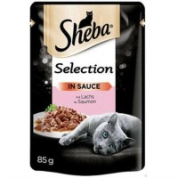 Sheba Pouch غذای کنسروی گربه بالغ با سالمون 85 gr