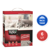 Reflex Granül Aktif Karbonlu 6 LT İnce Taneli Topaklanan Bentonit Kedi Kumu