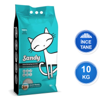 Sandy Okyanus Esintisi Kokulu 10 KG İnce Taneli Topaklanan Bentonit Kedi Kumu