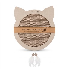 Petbucks Home Doğal Şişal Kedi Tırmalama Matı Kedi Şekilli (Karışık Desenler)