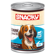 Snacky Chunk Gravy Soslu Kuzu Etli Yetişkin Köpek Konservesi 400 Gr
