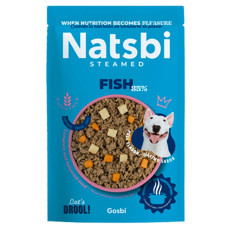 Natsbi Buharda Pişirilmiş Balık Köpek Yaş Maması 200gr