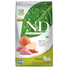 N&D Prime - Yaban Domuzlu ve Elmalı Tahılsız Küçük Irk Yetişkin Köpek Maması 2,5KG