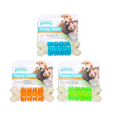Pawise Funny Chew Köpek Kemiği 10,5cm [S] (Karışık Renkli)