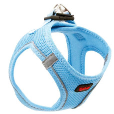 Tailpetz Airmesh Kedi ve Küçük Irk Köpek Göğüs Tasması Mavi [3XSmall]