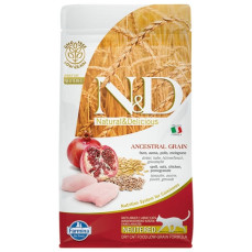 N&D Ancestral Grain - Düşük Tahıllı Tavuklu ve Narlı Kısırlaştırılmış Kedi Maması 1,5KG
