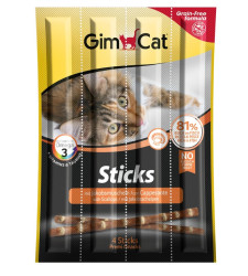 GimCat Sticks Tahılsız Deniz Tarağı Kedi Ödül Çubukları 4'Lü 20 Gr