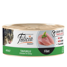 Felicia Tahılsız 85 gr Tavuklu Fileto Yaş . Kedi Maması