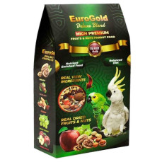 EuroGold Deluxe Blend Meyveli ve Kuruyemişli Papağan Yemi 650 Gr