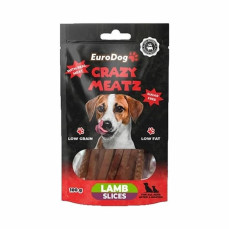 EuroDog Crazy Meatz Kuzu Etli Dilim Şekersiz Köpek Ödül Maması 100gr