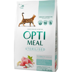 OptiMeal Düşük Tahıllı Hindili Kısırlaştırılmış Kedi Maması 4 KG