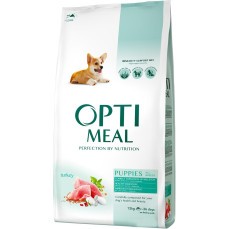 OptiMeal Düşük Tahıllı Hindili Yavru Köpek Maması 12 KG