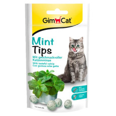 Gimcat Mint Tips Kedi Otlu Şekersiz Kedi Ödül Tableti 40gr