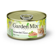 Gardenmix Kıyılmış Tavşan Etli Tahılsız Konserve Kedi Maması 85g