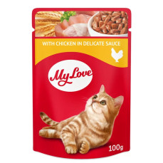 My Love Sos İçinde Tavuk Etli Pouch Kedi Maması 100 Gr
