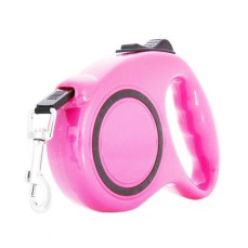 RS Otomatik Gezdirme Tasması 5 mt Pembe