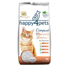 Happy4Pets Sabun Kokulu Topaklaşan Bentonit Kedi Kumu İnce Taneli 10lt