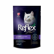 Reflex Plus Pouch Jöle İçinde Kuzu Etli Kedi Konservesi 100gr