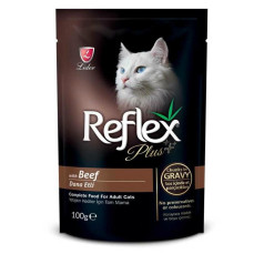 Reflex Plus Pouch Parça Etli Biftekli Kedi Konservesi 100gr