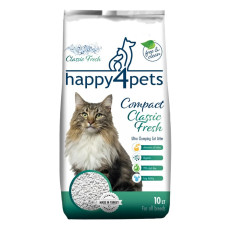 Happy4Pets Classic Fresh Topaklaşan Bentonit Kedi Kumu İnce Taneli 10lt
