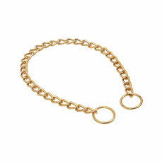 Doggie Eğitim Serisi Boğma Zincirli Köpek Boyun Tasması 3x50-50cm - Gold