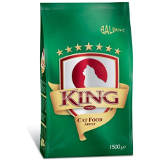 King Balıklı Yetişkin Kedi Maması 1,5 kg