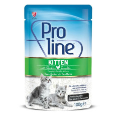 Proline Kitten Tavuk Etli Pouch Yavru Kedi Maması 100 Gr