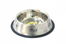 Flip Köpekler için Figürlü Çelik Mama ve Su Kabı 21cm 475ml