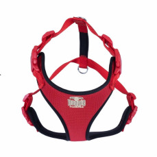 Doggie Havalı Dokumadan El Yapımı Köpek Göğüs Tasması XXL-2,5X70-80cm - Red