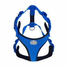 Doggie Havalı Dokumadan El Yapımı Köpek Göğüs Tasması XXL-2,5X70-80cm - Royal Blue
