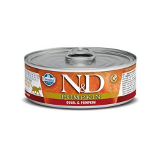 N&D Pumpkin - Bıldırcınlı ve Balkabaklı Tahılsız Yetişkin Kedi Konservesi 70gr