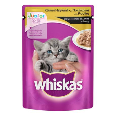 Whiskas Pouch Yavru Kümes Hayvanlı Kedi Konserve 100 gr