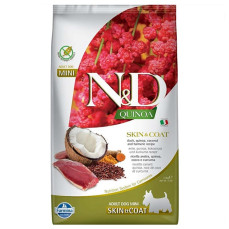 N&D Quinoa - Skin&Coat Ördekli ve Kinoalı Deri ve Tüy Sağlığı İçin Küçük Irk Yetişkin Köpek Maması 2,5KG