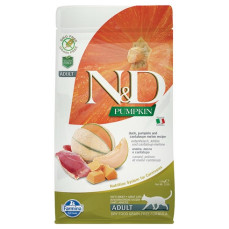 N&D Pumpkin - Ördekli, Balkabaklı ve Kavunlu Yetişkin Kedi Maması 1,5KG