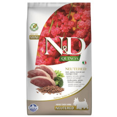 N&D Quinoa - Neutered Ördekli, Brokolili ve Kinoalı Küçük Irk Kısırlaştırılmış Köpek Maması 800gr