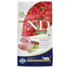 N&D Quinoa - Weight Management Kuzulu, Brokolili ve Kinoalı Kilolu Kediler İçin Light Kedi Maması 300gr