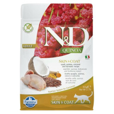 N&D Quinoa - Skin&Coat Bıldırcınlı ve Kinoalı Tüy Sağlığı İçin Yetişkin Kedi Maması 300gr