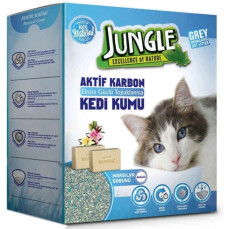 Jungle Aktif Karbonlu Kedi Kumu Marsilya Sabunlu 6 Litre 5,1 Kg