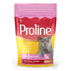 Proline Renkli Taneli Tavuklu Yetişkin Kedi Maması 400 G