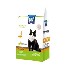 PawPaw Sterilised Somonlu Kısır Kedi Maması 500gr