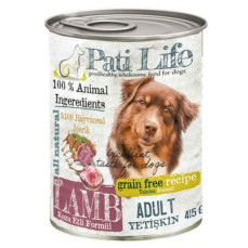 Pati Life Kuzu Etli Yetişkin Köpek Konservesi 415 gr