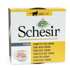 Schesir Jelly - Ton Balıklı ve Surimili Yetişkin Kedi Konservesi 85gr