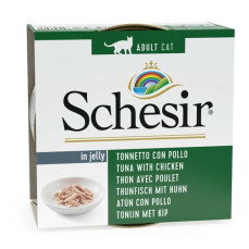 Schesir Jelly - Ton Balıklı ve Tavuklu Yetişkin Kedi Konservesi 85gr