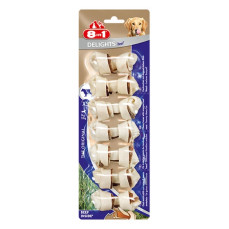 8IN1 Delights Bones Biftekli Köpek Düğümlü Çiğneme Kemiği 7,5cm (7'li)