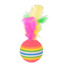 Flip Tüylü Gökkuşağı Oyun Topu 1 Adet (Karışık Renklerde)