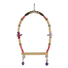 Beaks Tahta Kuş Salıncak 14 cm x 12.5 cm