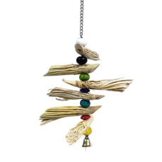 Beaks Kuş Oyuncağı Saçaklı Renkli Boncuklu 12,5x22,5x12,5cm 