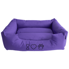 Ewox Frezya Su Geçirmez Evcil Hayvan Yatağı Mor 60x45 cm
