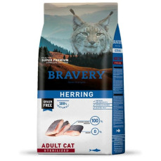 Bravery STERILISED Hypo-Allergenic Ringa Balıklı Monoprotein Tahılsız Kısır Kedi Maması 2KG